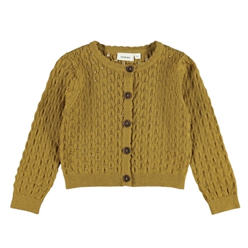 Lil' Atelier - Gudrun LS short knit cardigan - Cumin